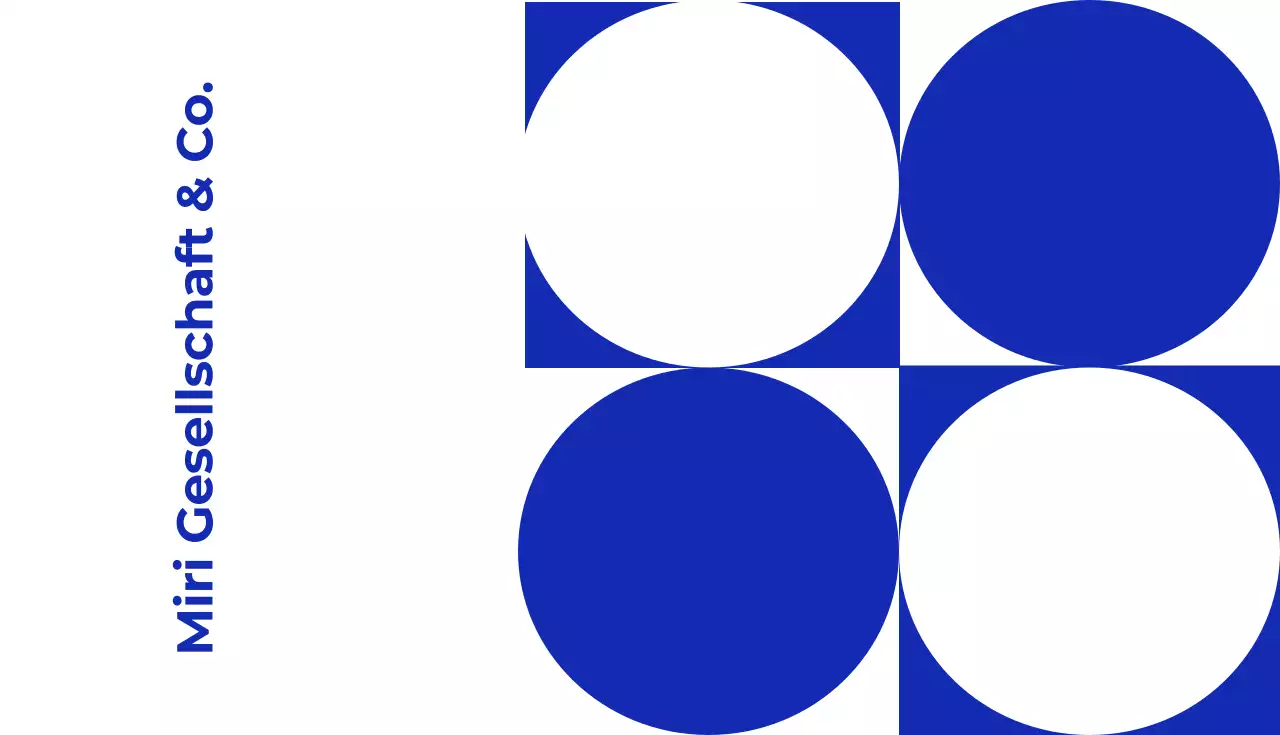 blaue moderne Berater-Visitenkarte