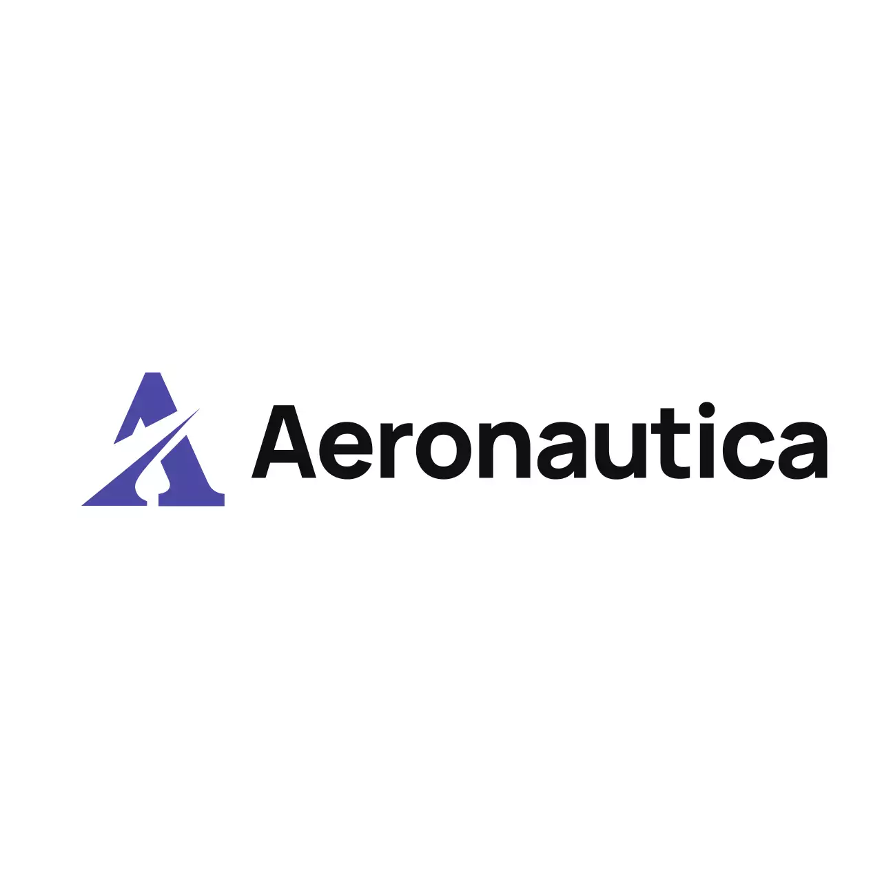 Logo aereo moderno blu