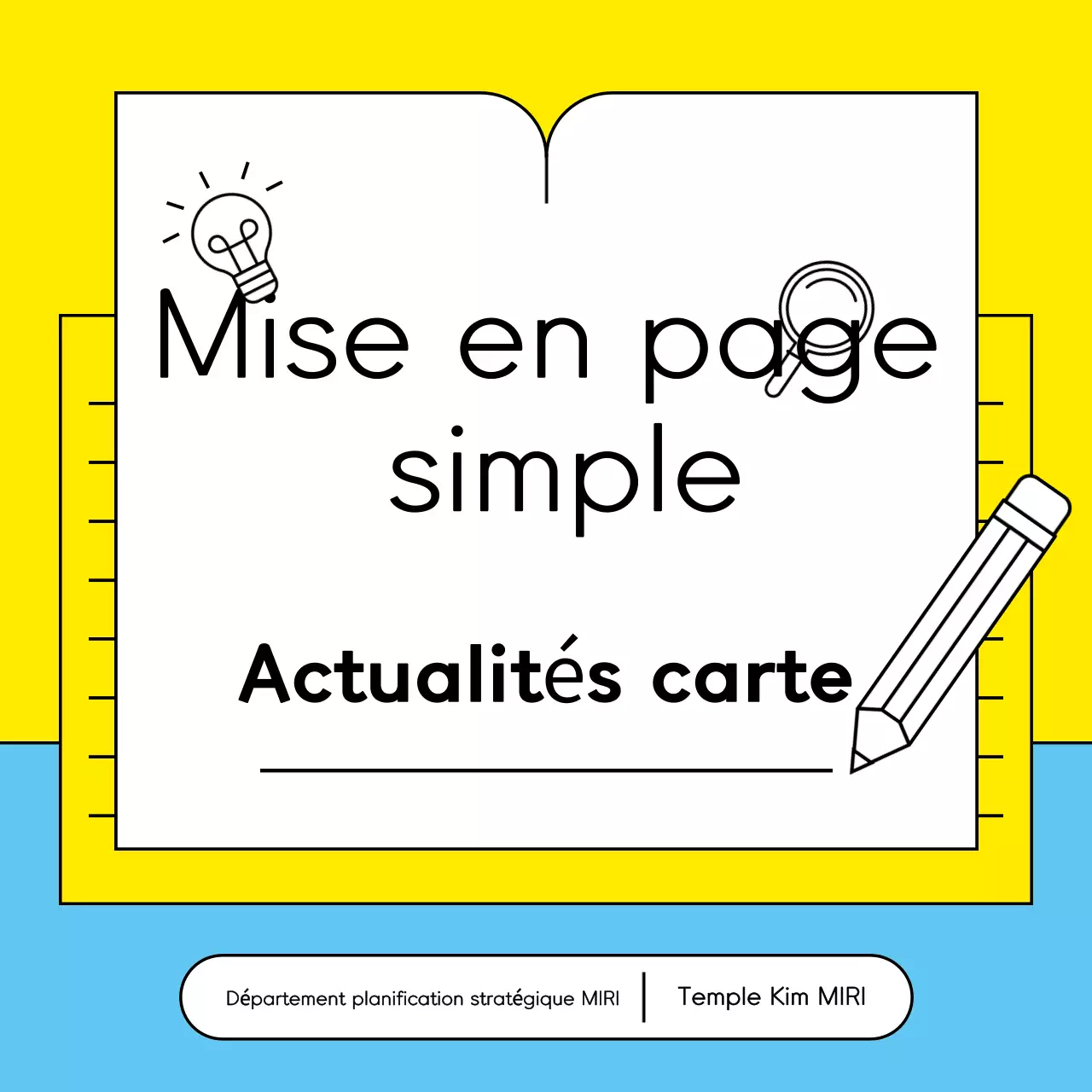 Promouvoir Yellow Simple News