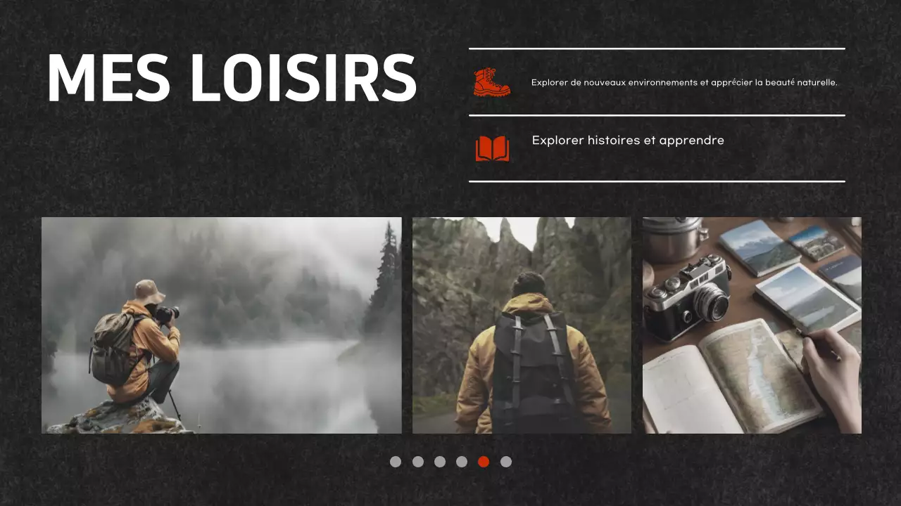 document de portefeuille moderne noir