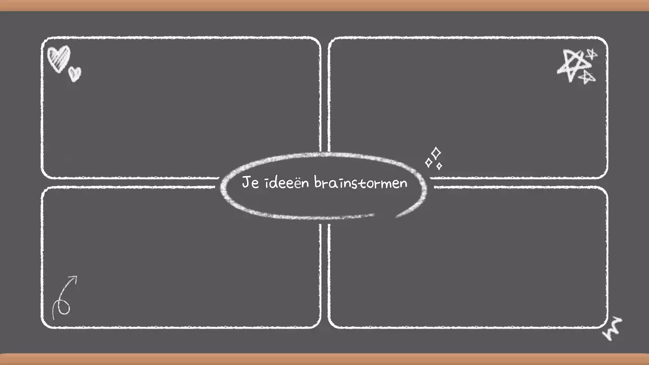 Grijze Vintage Brainstorm Presentatie