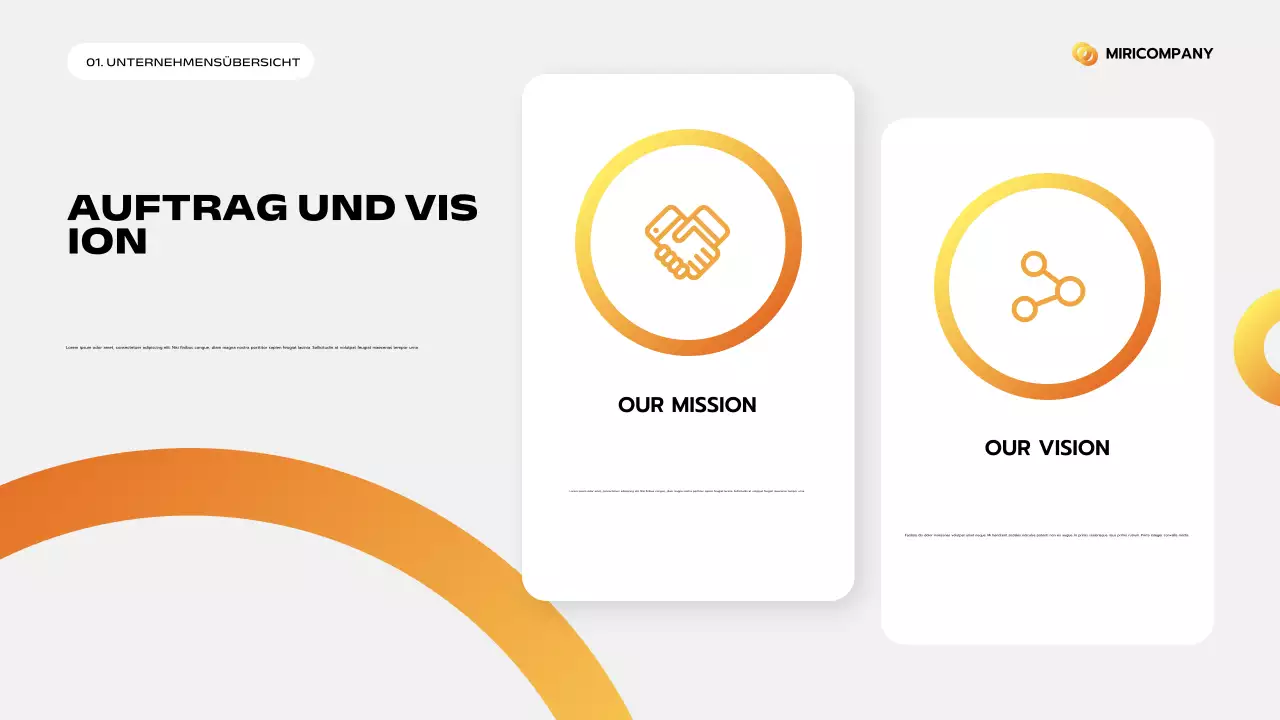 orange modernes Geschäftsfeld