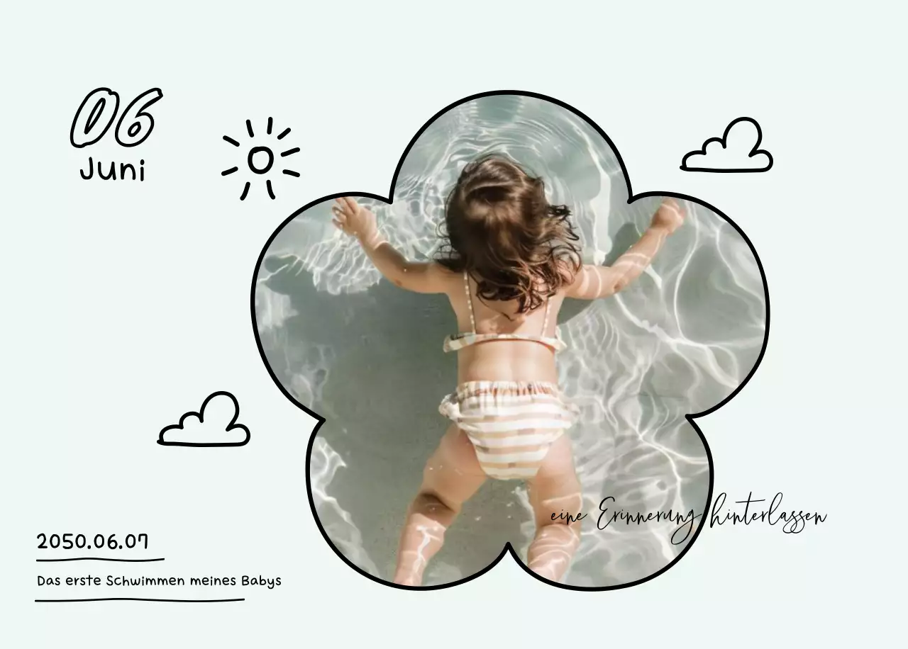 Niedlicher Neujahrs-Fotokalender