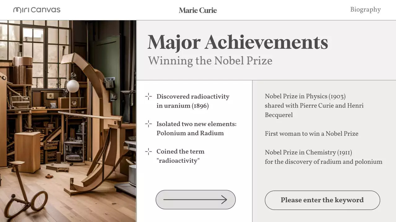 Beige Modern Biography Guide Presentation