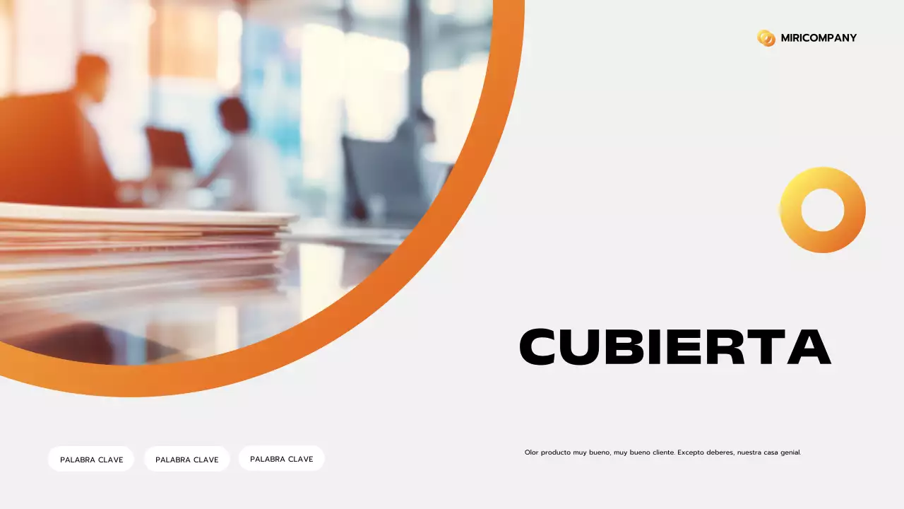 orange modern business pitch