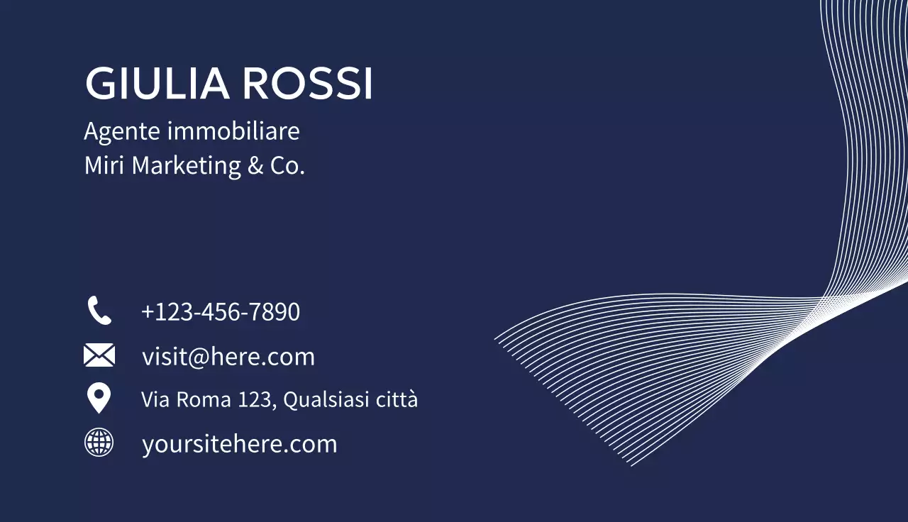 scheda immobiliare moderna della marina