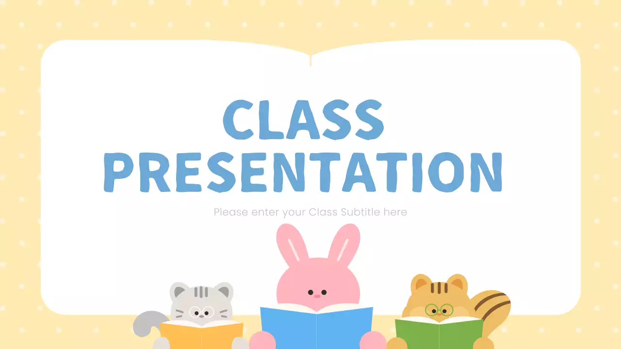 베이지색 심플 클래스 프레젠테이션