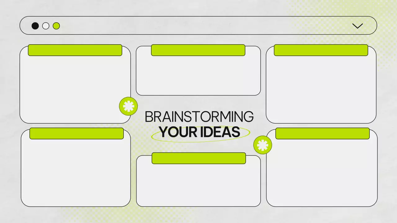 Bài thuyết trình hướng dẫn động não tối giản xanh