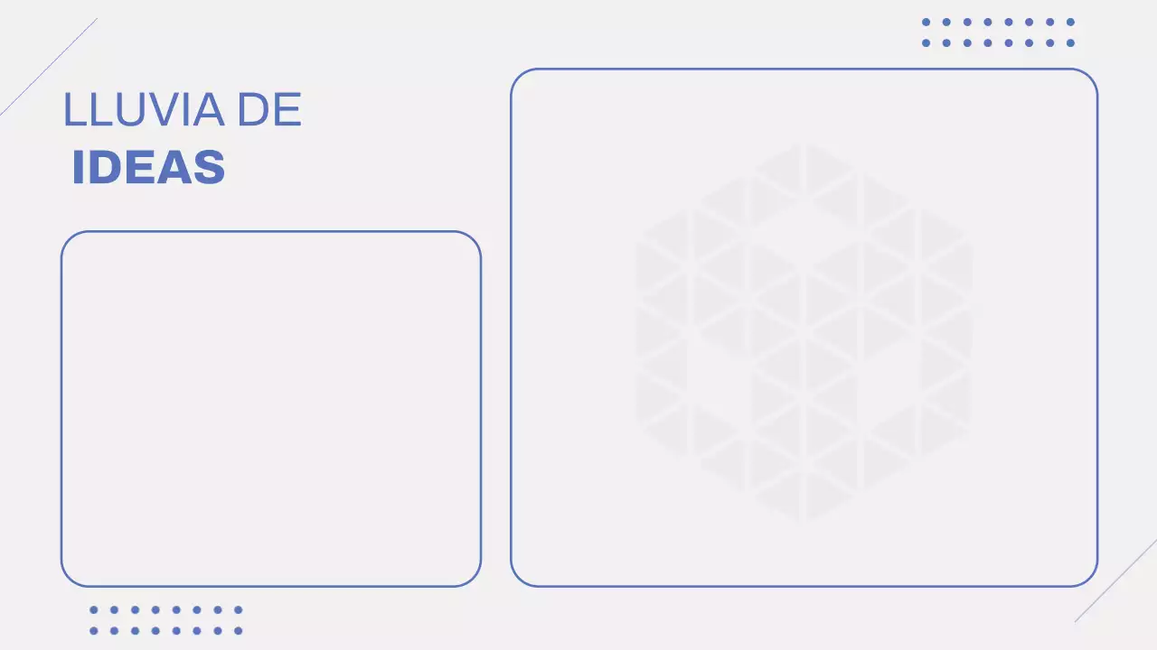 Gris Azul Moderno Brainstorming Infografía Presentación