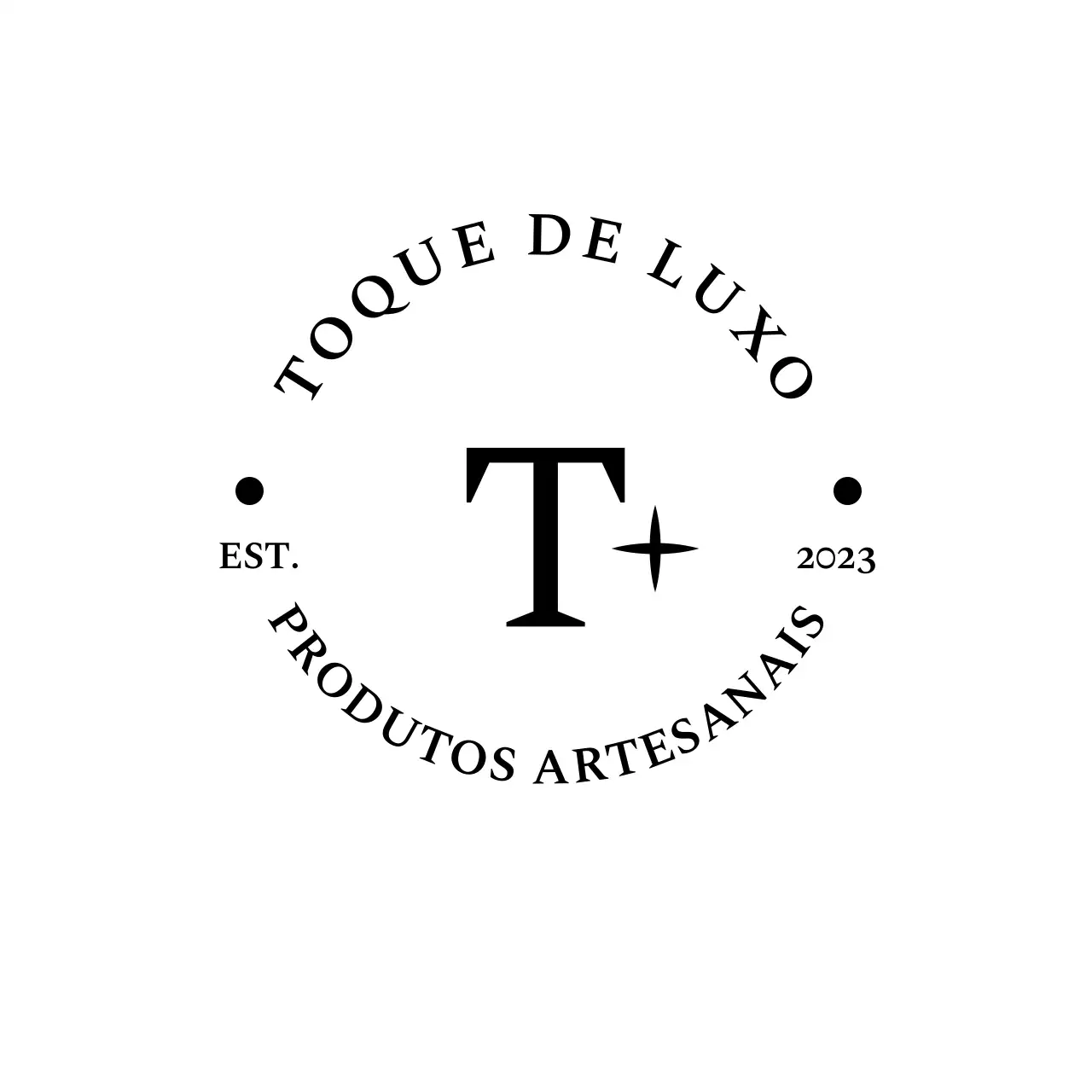 logótipo preto elegante desenhado à mão