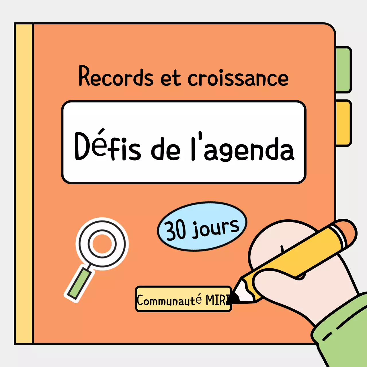 Orange Simple Diary Diary