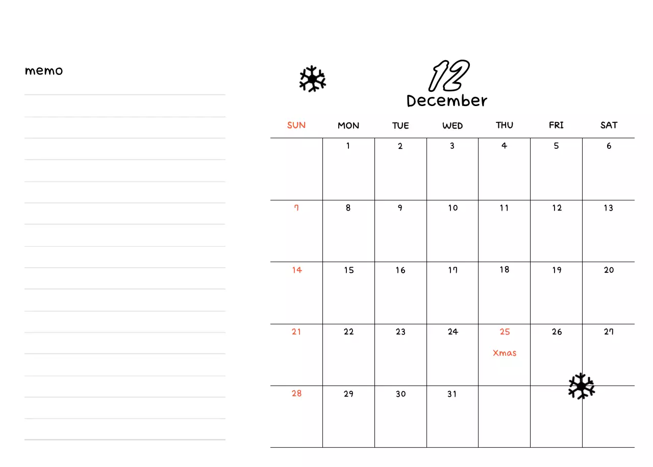 Buku harian Tahun Baru yang putih dan cantik