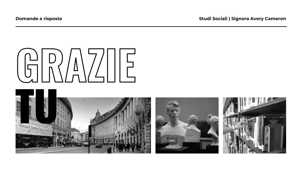 Presentazione della biografia in bianco e nero