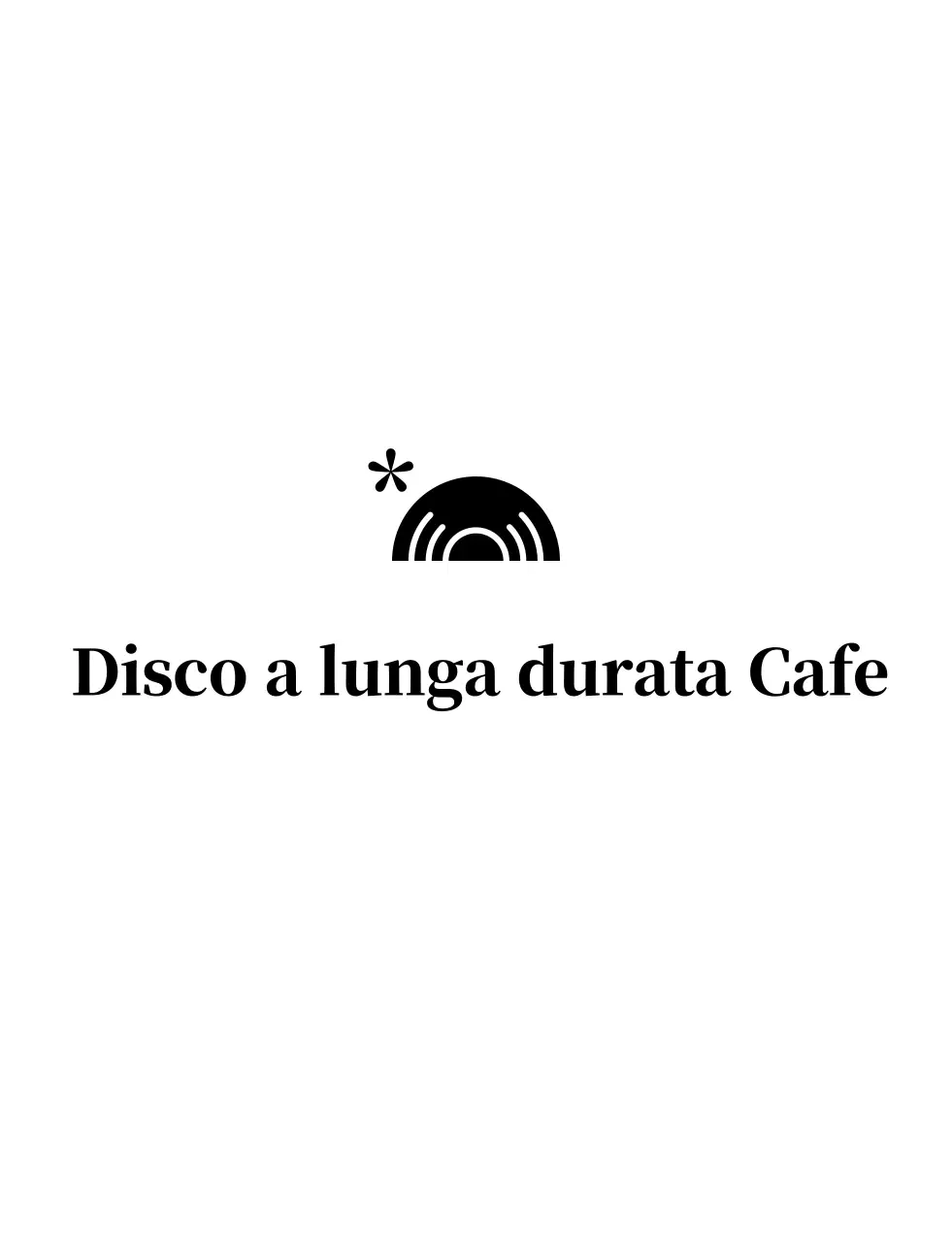 Promuovere un caffè bianco e minimalista