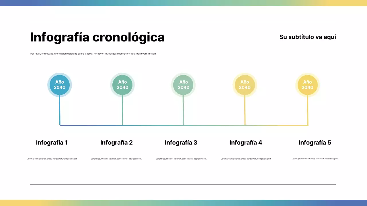 guía infográfica rainbow modern
