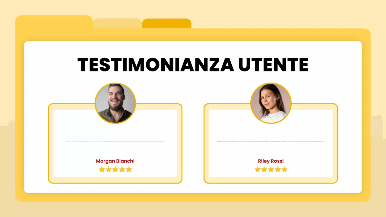 annuncio di consegna giallo moderno