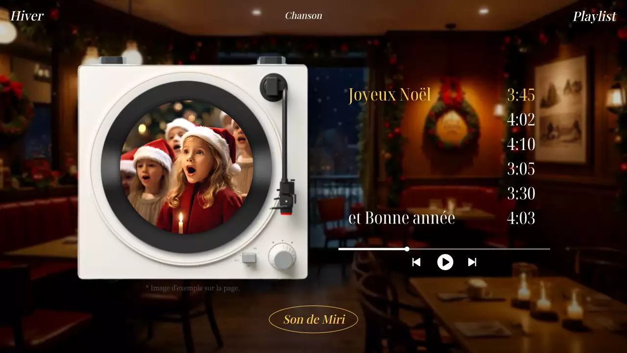 Publicité de Noël vintage rouge