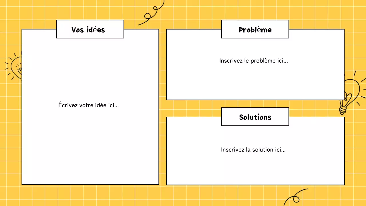 jaune brainstorming infographie présentation