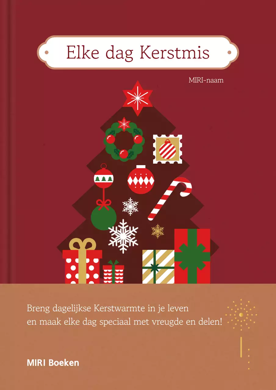 Rood Vintage Kerstboek