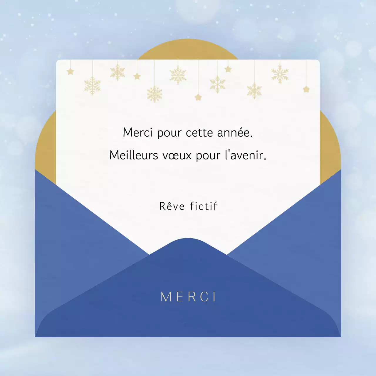 Blue Simple Holiday Greetings