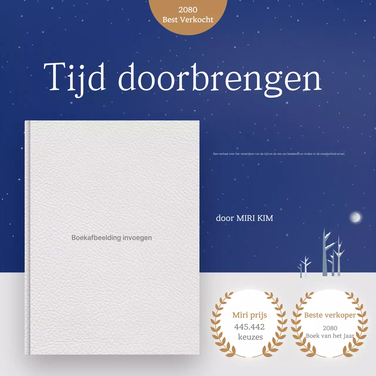 Blauw Eenvoudig Lezen Advertentie