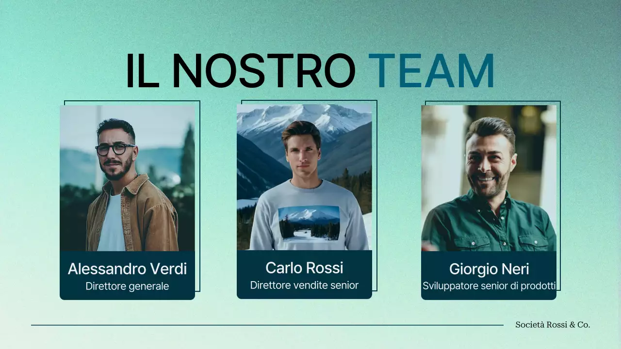 verde gradiente moderno Proposta di progetto