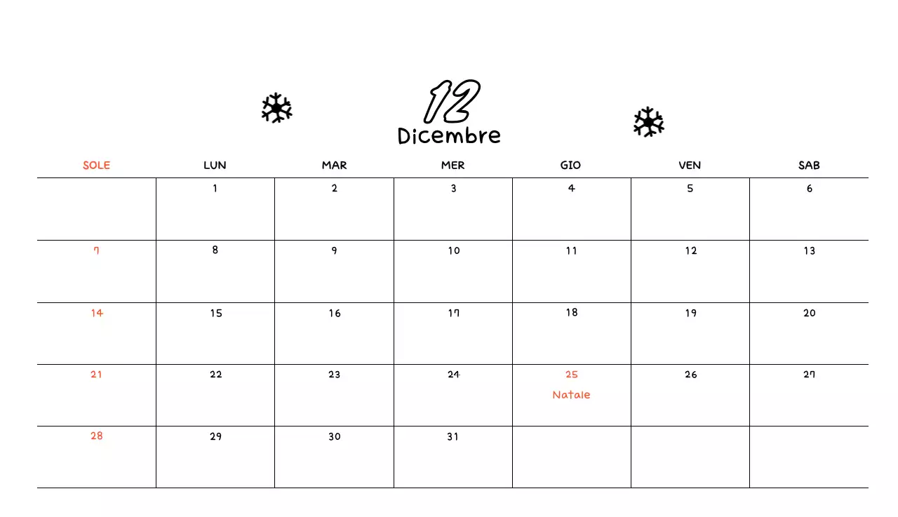 Calendario giallo con foto carine