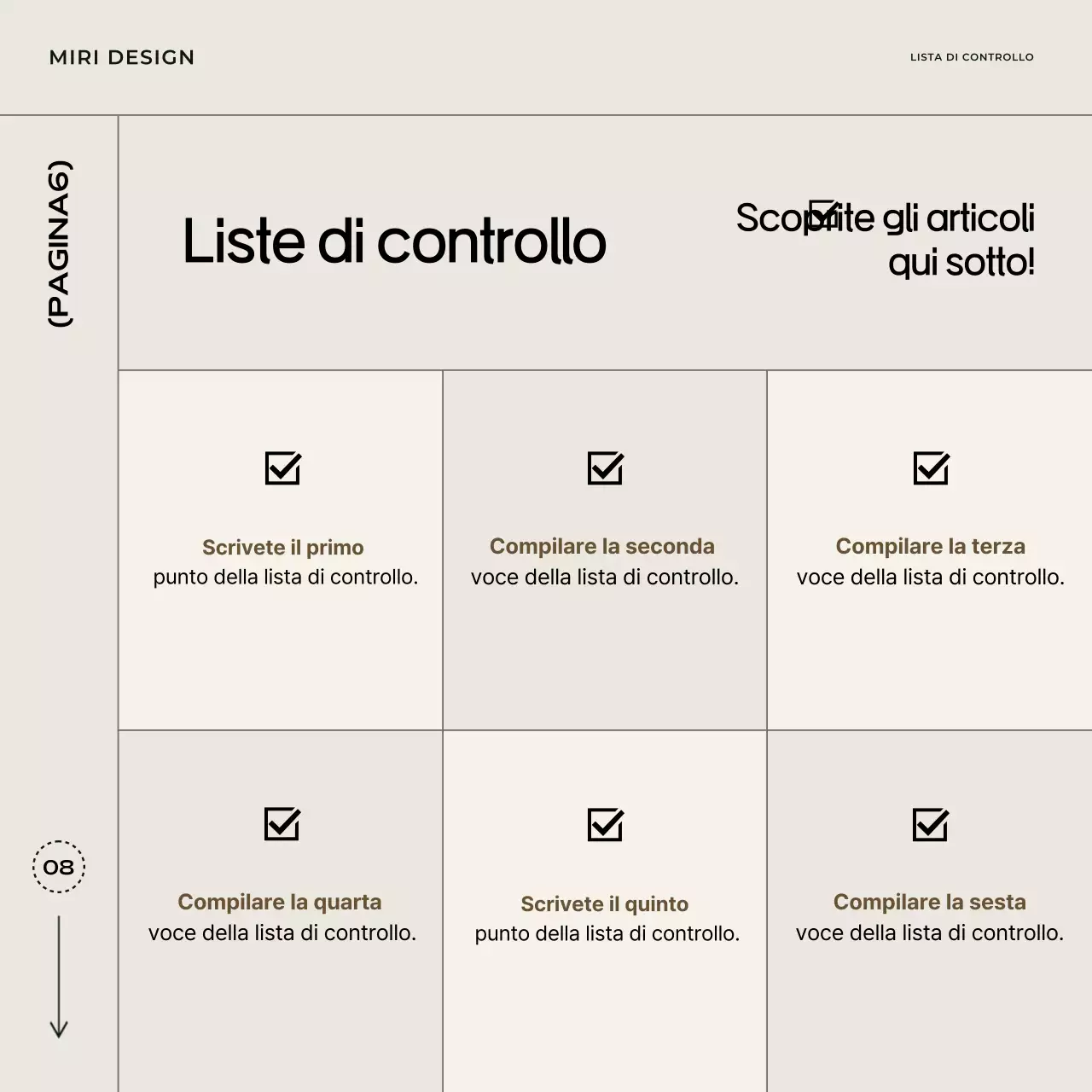 Carta semplice beige Modello di notizia
