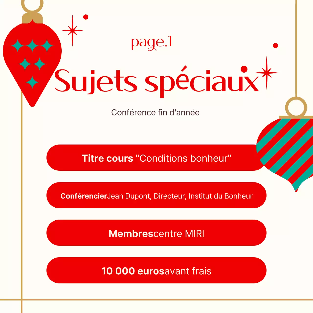 Spécial fin d'année Beige Modern