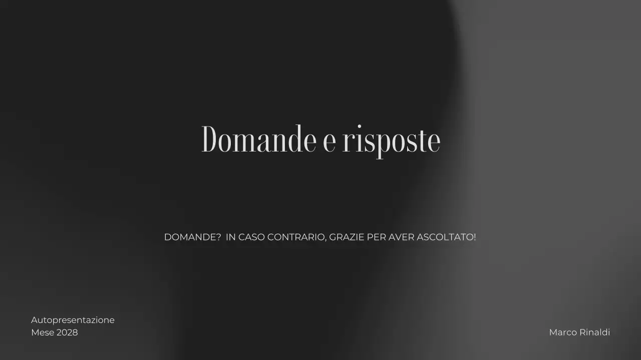 estetica grigia classica introduzione presentazione portfolio