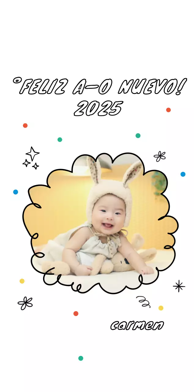 Felicitaciones de Año Nuevo acogedoras y blancas