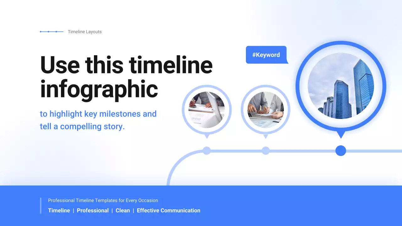 블루 모던 비즈니스 프로모션 프리젠테이션
