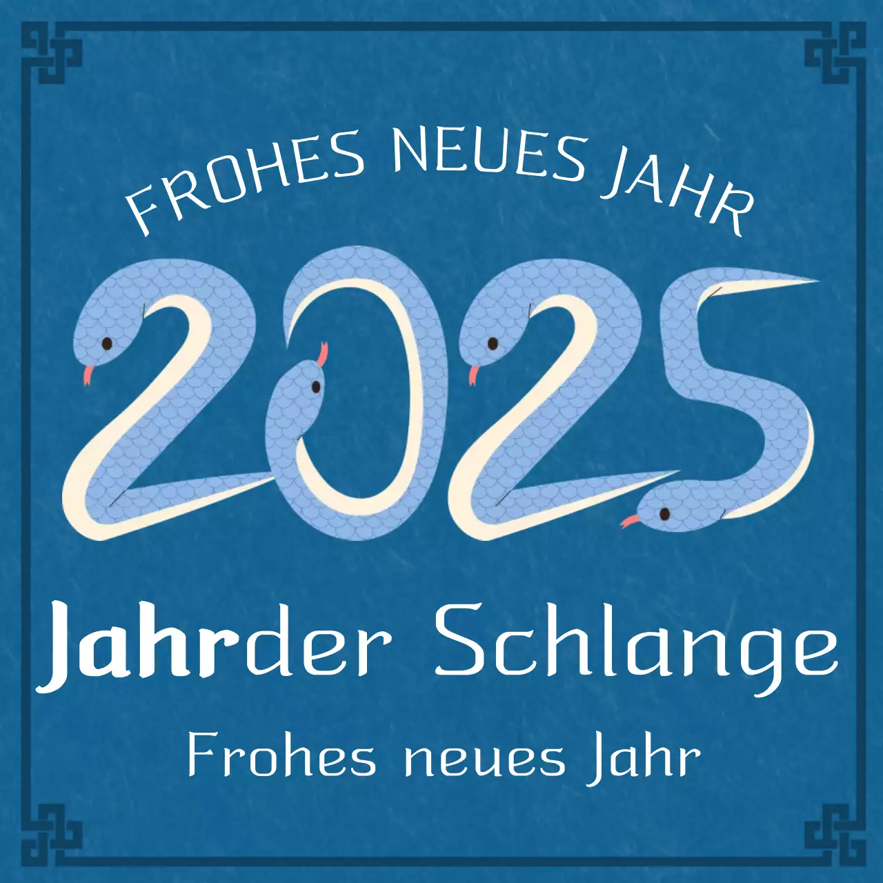 Traditionelle blaue Neujahrsfeiern