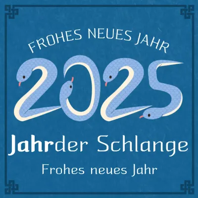 Traditionelle blaue Neujahrsfeiern