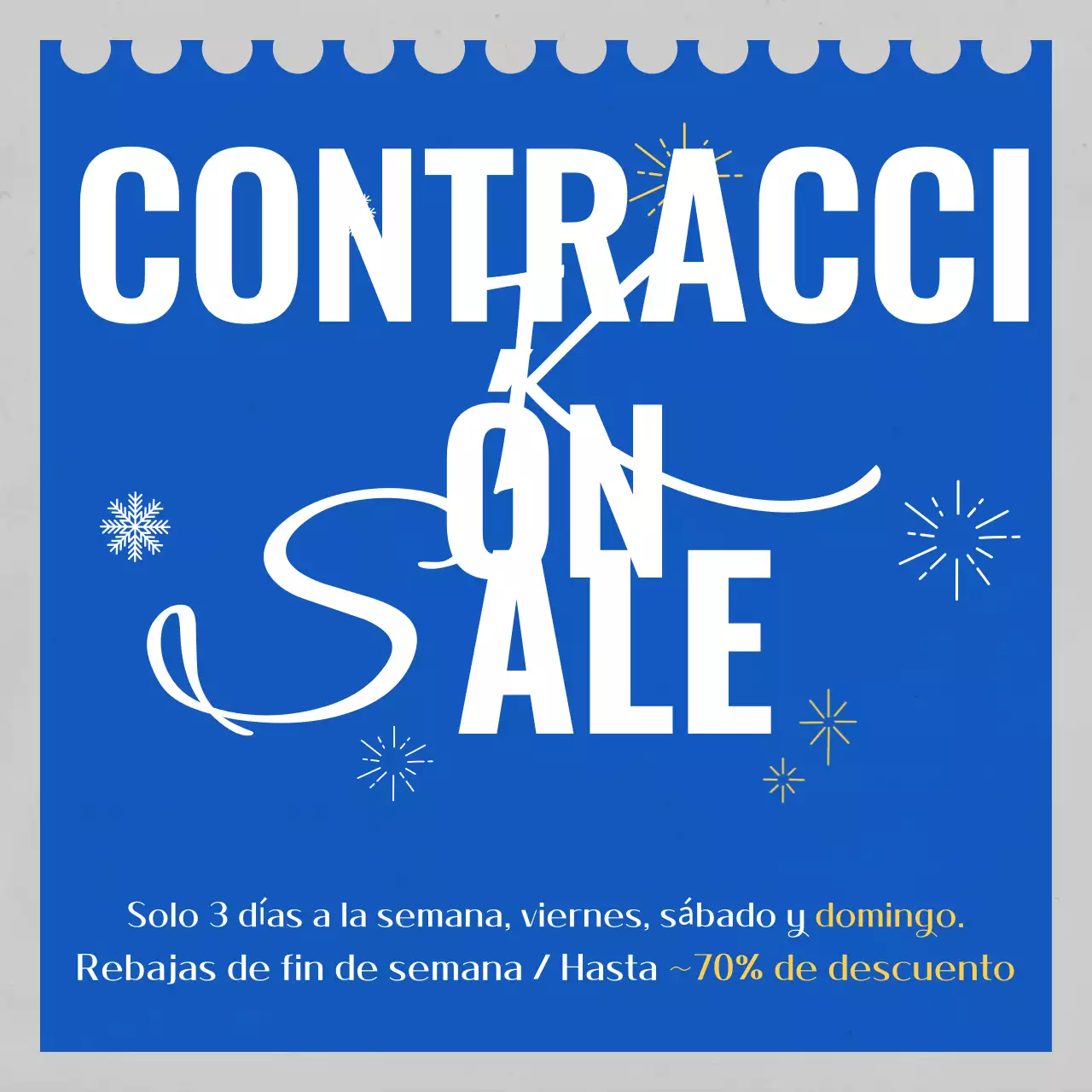 Evento Blue Modern Sale