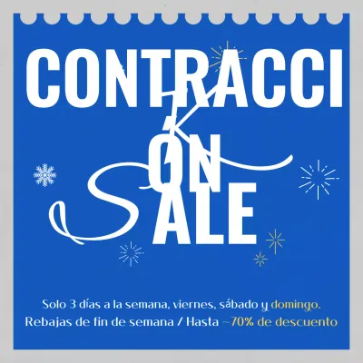 Evento Blue Modern Sale