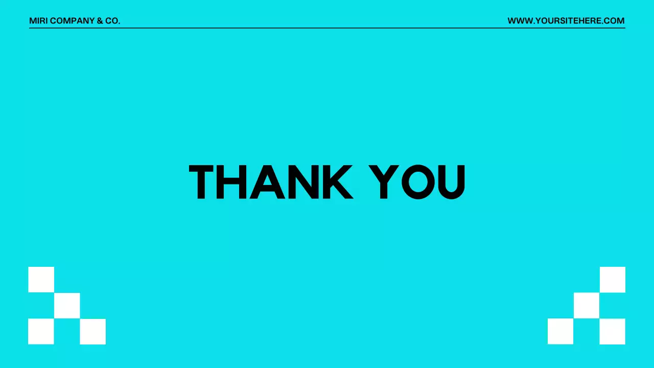 Turquoise Modern Project Template Presentation