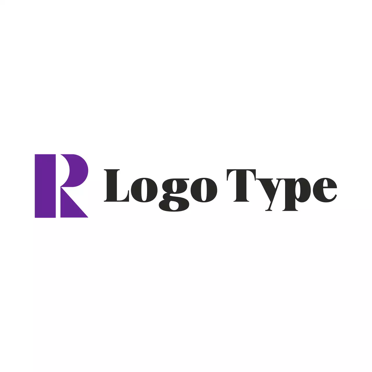 Purple Minimal Design Logo