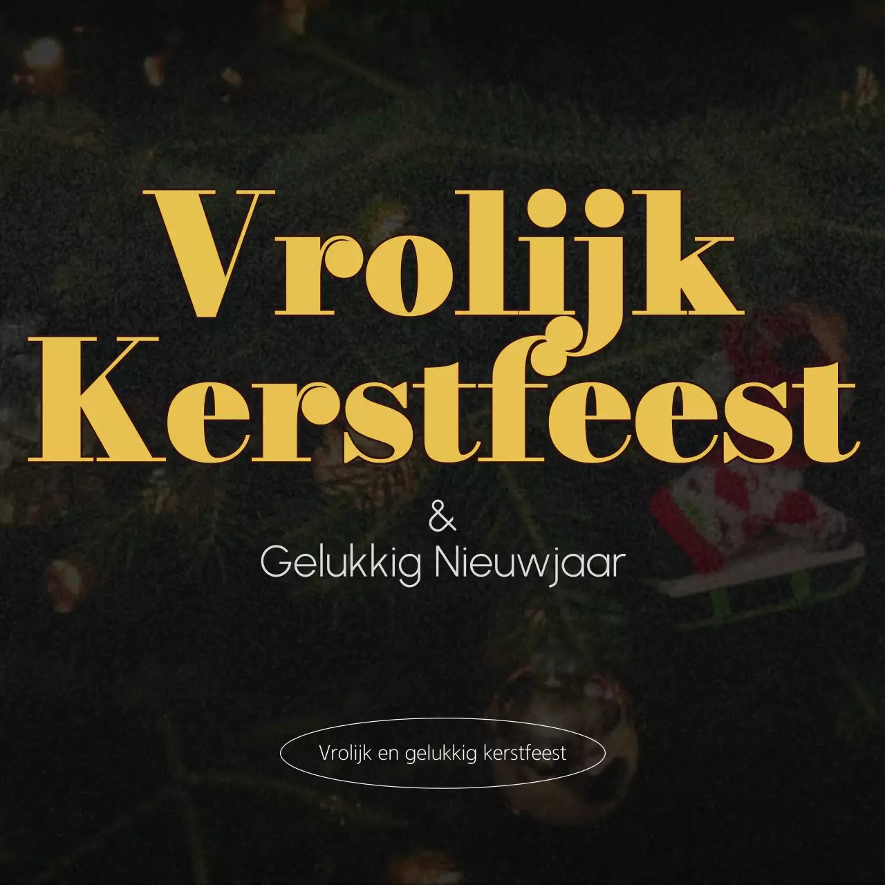 Abstracte klassieke kerstkaart