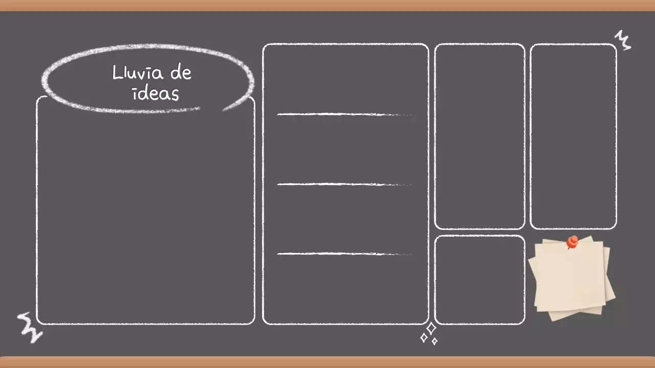 Presentación de la tormenta de ideas Grey Vintage