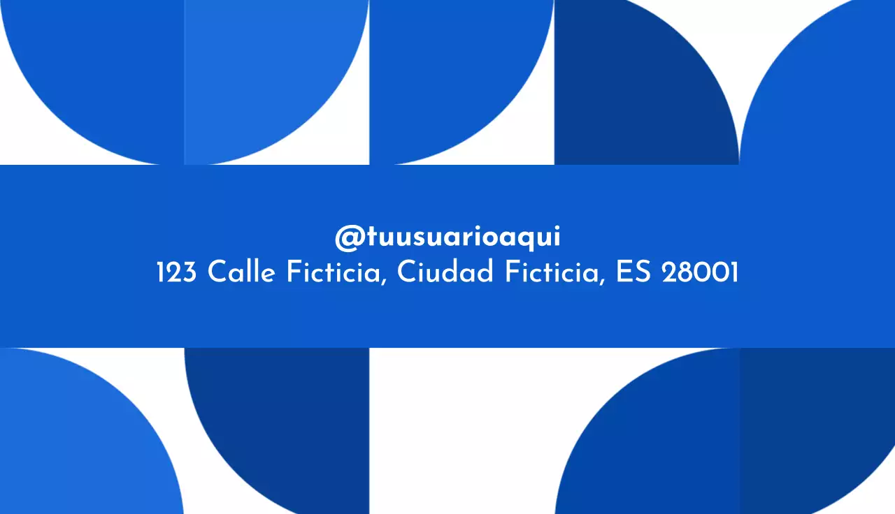 tarjeta de visita moderna en blanco y azul gestor de contenidos digitales