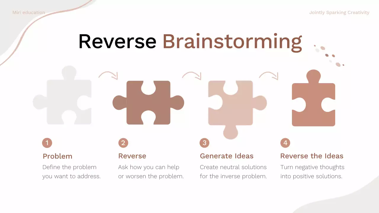 Presentasi Panduan Brainstorming Modern Beige