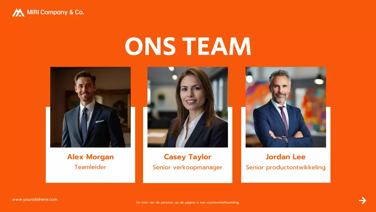 presentatie oranje modern projectvoorstel