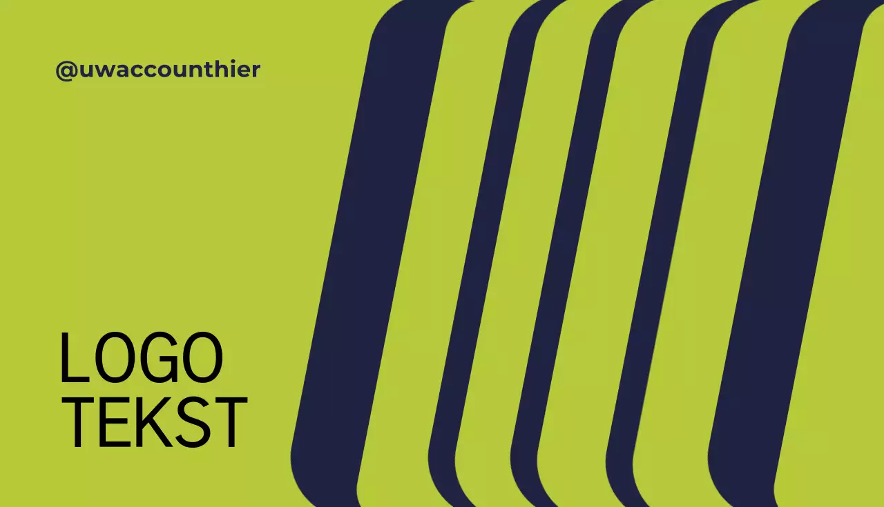 Groen modern visitekaartje