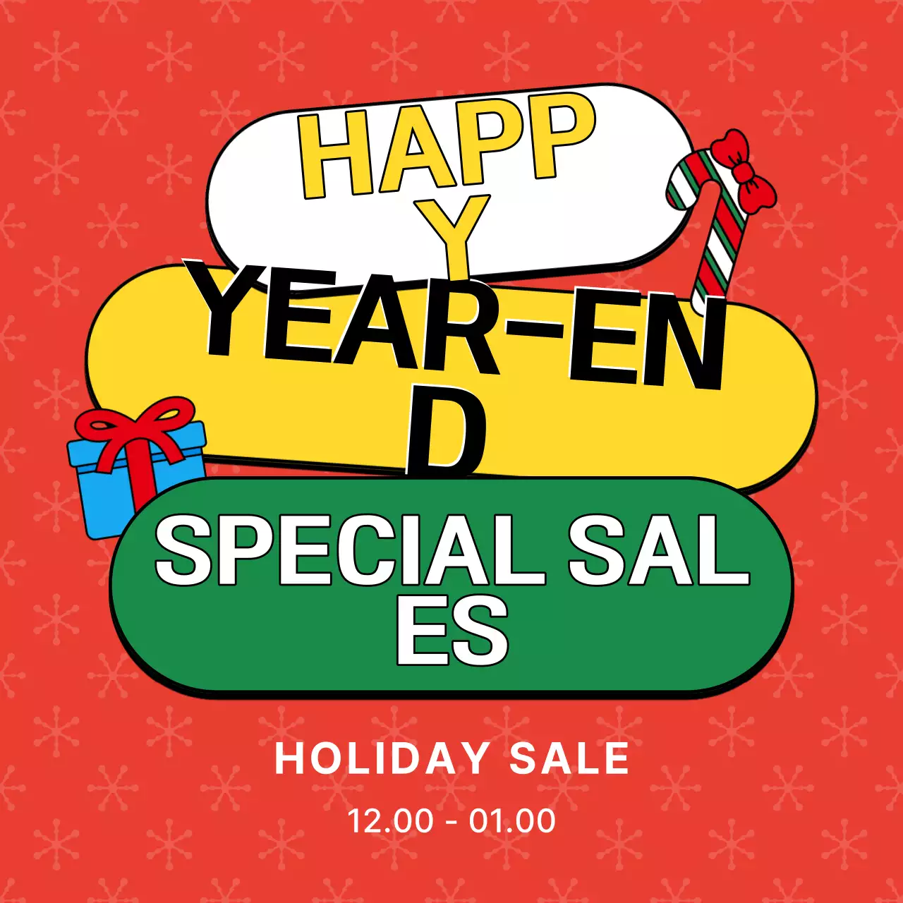 Red Simple Christmas Promotion Instagram Carousel