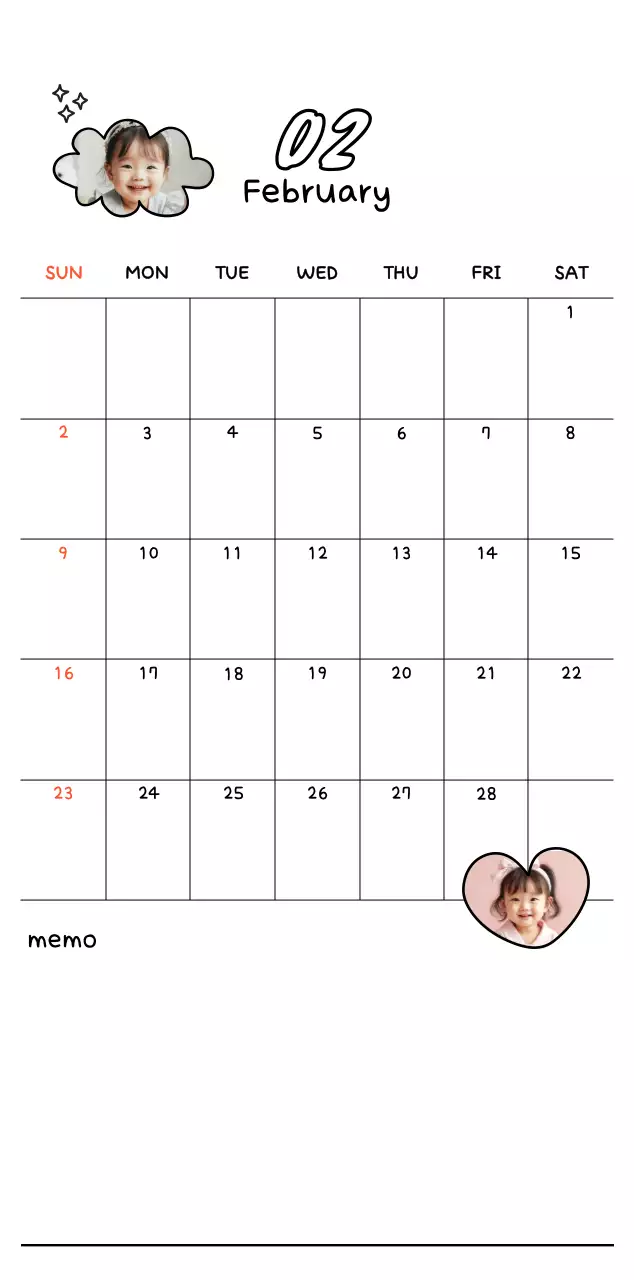 白の可愛らしい新年のご挨拶