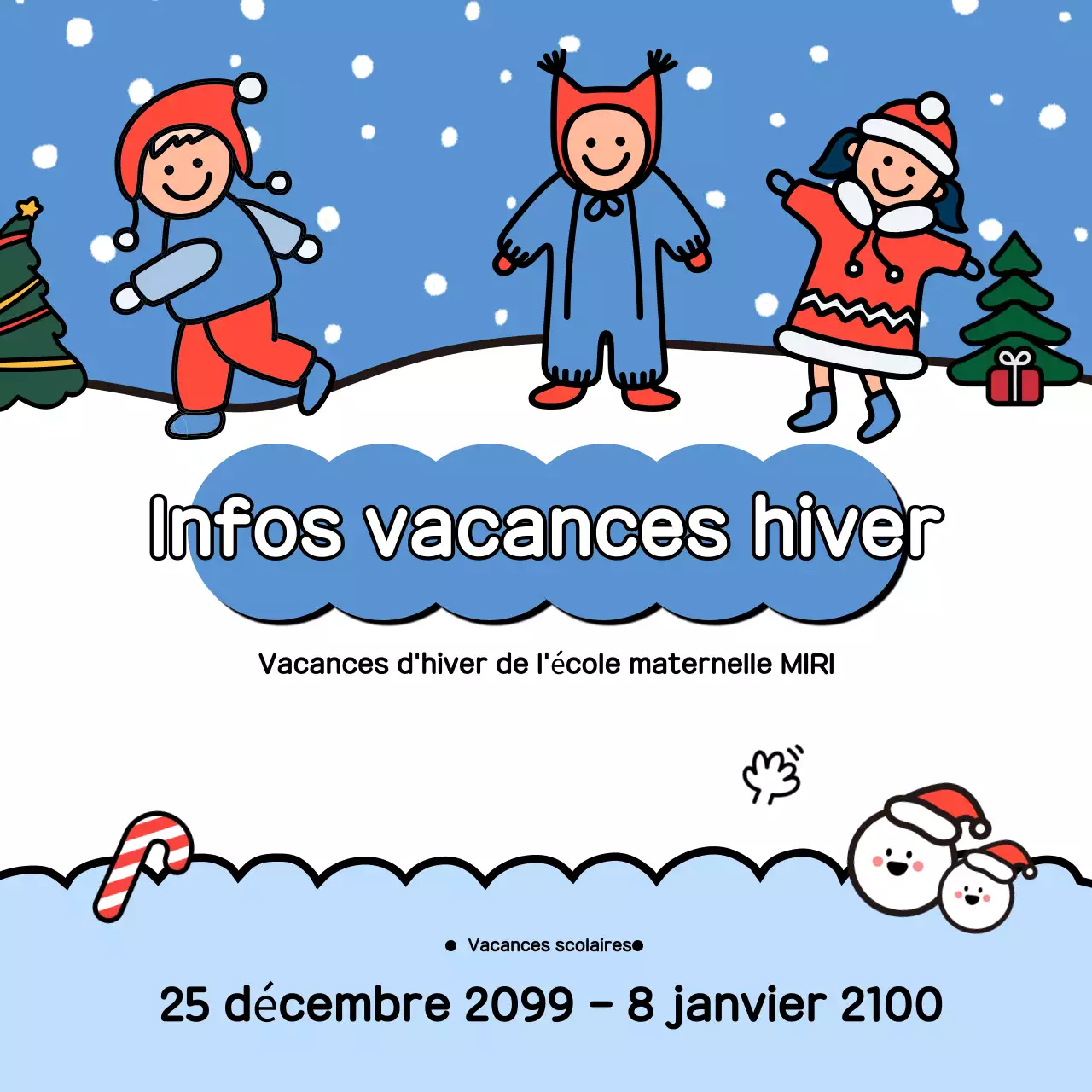 Guide des vacances d'hiver bleues