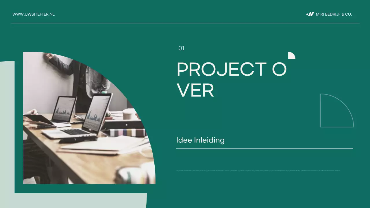 Munt modern projectvoorstel document