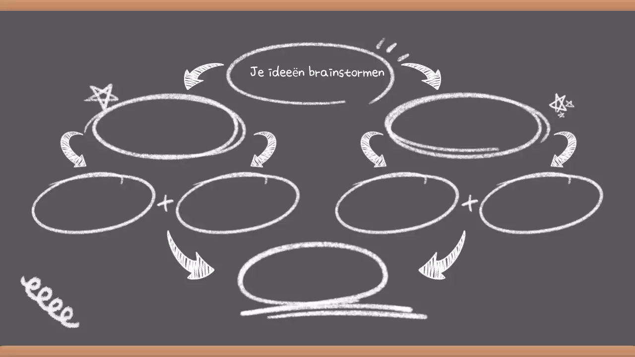 Grijze Vintage Brainstorm Presentatie