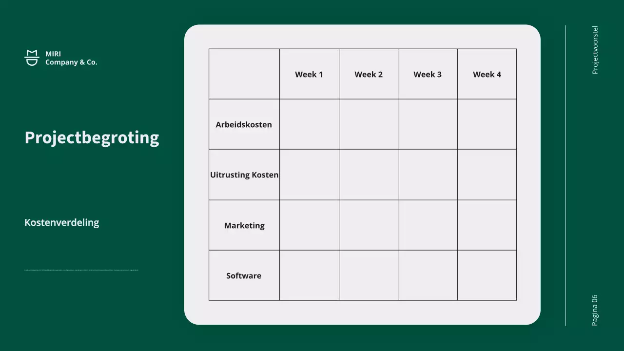 Promotie van een groen modern bedrijfsproject